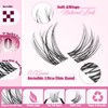 ALICE Lash Clusters Kit Clear Band Natural Lash Extensions Kit