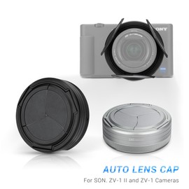 Auto Lens Cover Cap for Sony ZV-1 II ZV1II ZV1 II and ZV-1 ZV1 Digital Camera, No Vignetting Anti-Scratches Anti-dust Lightweight Camera Lens Cover, Accessories for Sony ZV-1II Lens Protection Cover