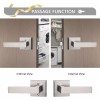 Probrico 2PK Probrico Square Passage Door Lock Lever Door Handle