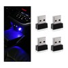 Sylvil 4 PCS USB LED Car Interior Atmosphere Lamp, Portable