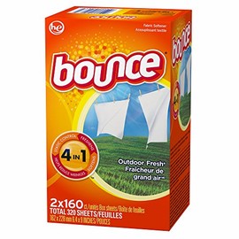 Bounce Dryer Sheets, Outdoor Fresh Scent, 320 ct. (pack of 6)