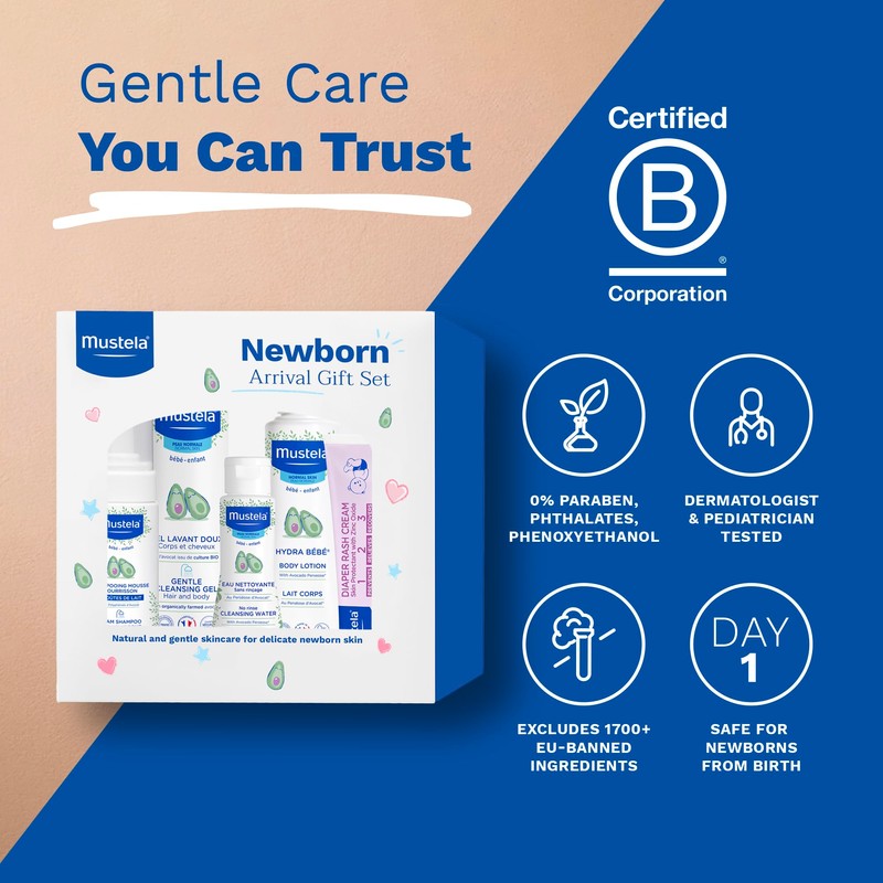 Mustela Newborn Arrival Gift Set - Baby Skincare & Bath