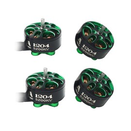 4PCS Arthur 1204 5200kv 3100KV 2500KV 2-4S Brushless Motor Mini RC Motor for FPV Racing RC Multicopter Part (5200KV, 4)