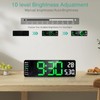 ORIA 13" Digital Wall Clock, Large Display LED Alarm Clock