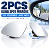 2PCS Blind Spot Mirrors for Cars – Adjustable Wide Angle