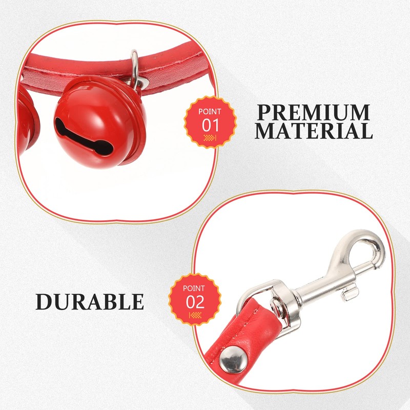 balacoo Pet Collar and Leash Combo Jingle Bell Dog Collar