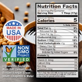 Pacific Island Naturally Fermented Soy Sauce, Low-Sodium • Fat-Free • Gluten-Free • Non-GMO • Sugar-Free • No MSG • 13 oz (24-Pack)