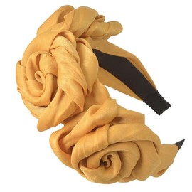 1 Piece Rose Flower Headband, Hair Band, Flower Headband, Fashionable Headbands, Women's Hair Band, Flower Wreath, Hair Accessories for Women, Girls, Wedding, Birthday, Party, Festival, Yellow