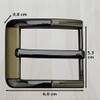 flevado Belt Buckle Silver Metal Pin Buckle for Belt with