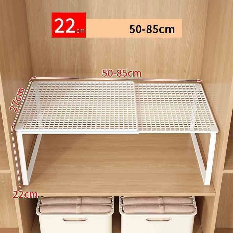 Adjustable Wardrobe Shelf for Clothes & Shoes – Expandable Metal