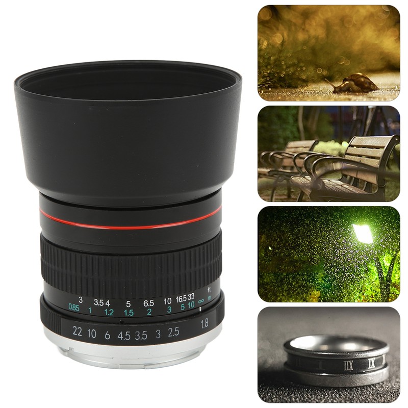 85mm F1.8 Large Aperture Camera Lens Medium Telephoto Manual Focus