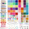 Kit para hacer pulseras con cuentas de arcilla 17800, cuentas