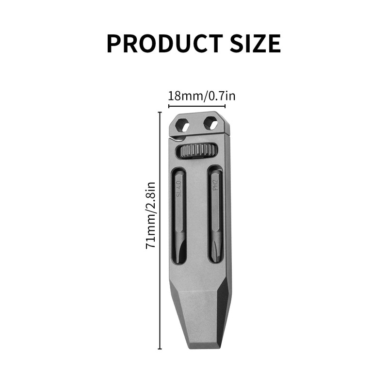 Titanium alloy mini wrench multi-function adjustable wrench portable keychain pocket