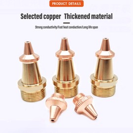 M16 Laser Welding, CQWY 2 Pcs Laser Welder Nozzle Kit Copper Nozzles with Scale Tube for Portable Laser Welding Gun Laser Welder Head Laser Machine Wire Feeding (Cutting Nozzles)