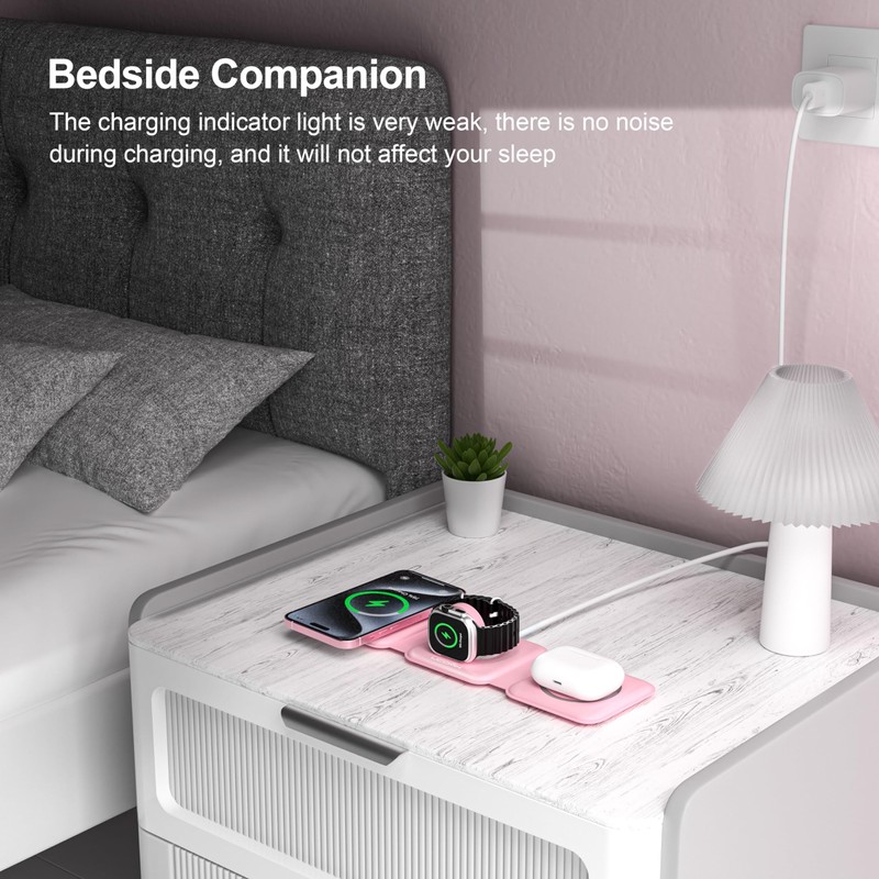 UCOMX 3 in 1 Charging Station for Multple Devices,Foldable 3