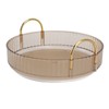 Round Storage Tray 360 Degree Rotating Waterproof Clear Desktop Organizer