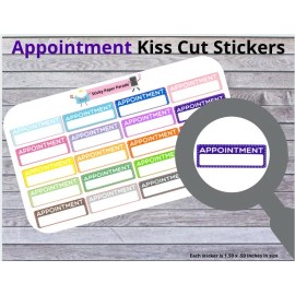 Homemade Appointment Planner Stickers #67 / Planner Stickers  / Journal Stickers