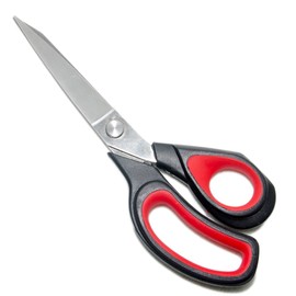 Dressmaking Scissors Heavy Duty Dressmaker Fabric Shears Tailor Scissors for Cutting Fabric, Leather, Raw Materials, Dressmakings, Altering, Sewing & Tailoring 9.5inch Long (red Black)