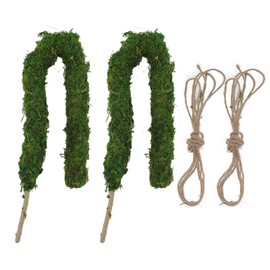Moss Pole Bendable Safe Moss Plant Rod Plant Support Gardening Tools for Indoor Climbing Plant Moss Dark Green 2 Poles Box Package
