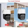 BOAVISION 5MP Outdoor Security Camera, 4G LTE WiFi RJ45 PTZ