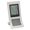 LED Clock Calendar Temperature Radio Controlled Dual Power Solar Battery