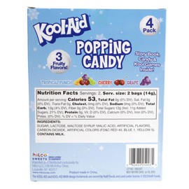 Christmas Popping Candy Story Book, Cherry, Grape and Tropical Punch Flavors, 4 Packs Included, 0.98 Ounces (Pack of 2)
