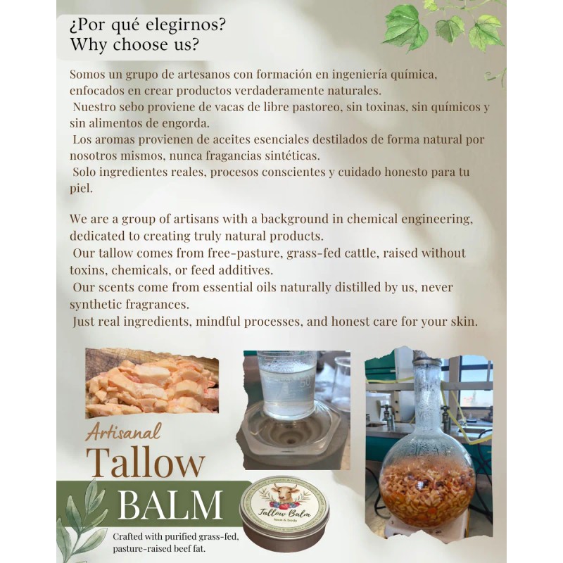 Tallow Balm | Bálsamo Artesanal | Blasamo De Cebo De