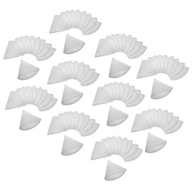 vhbw 100 x Cone Filters Compatible with DN125 Ventilation System - Exhaust Filter G4, DN 125 White