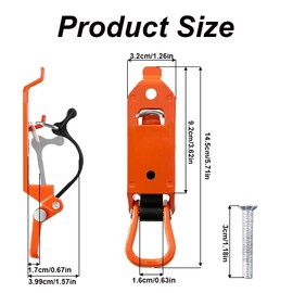 2PCS Shovel Mount Roof Rack, Shovel Holder Roof Rack Accessories Quick Release Axe Holder Mount Kit with Screws for Truck Car Boat (Black)