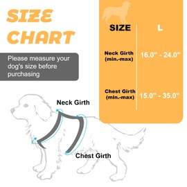 Kvvkii Dog Harness, Adjustable No-Pull Harness with 2 Leash Buckles, Easy-to-Control Handle for Medium Dogs, Harness for Large Dogs, Black, Large