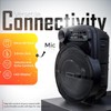 Dazone 15" Party Bluetooth Speaker Rechargable Subwoofer Karaok Wireless Mic
