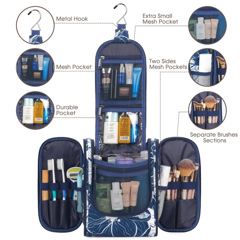 Travel Hanging Toiletry Wash Bag Makeup Cosmetic Organizer for Women
