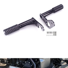 FVMOTO Rear Highway Footpeg Engine Guard Crash Bar Passenger Peg Frame Slider Fit for Harley Softail Street Bob M8 Low Rider FXLR S ST FXBB FXST FXFB 2018-2024 2025