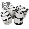 Pandaonly 9 Packs Whiteboard Rubber Mini,Panda Animal Shaped Magnetic Whiteboard
