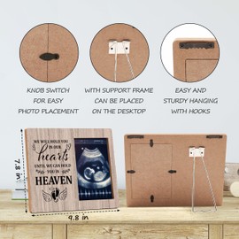 Miscarriage Picture Frames Gifts for Mothers, We Will Hold You in Our Heart Miscarriage Memorial, Miscarriage Gift for Parents, Pregnancy Loss of Baby Gift, Bereavement Gift for Child Loss -A03