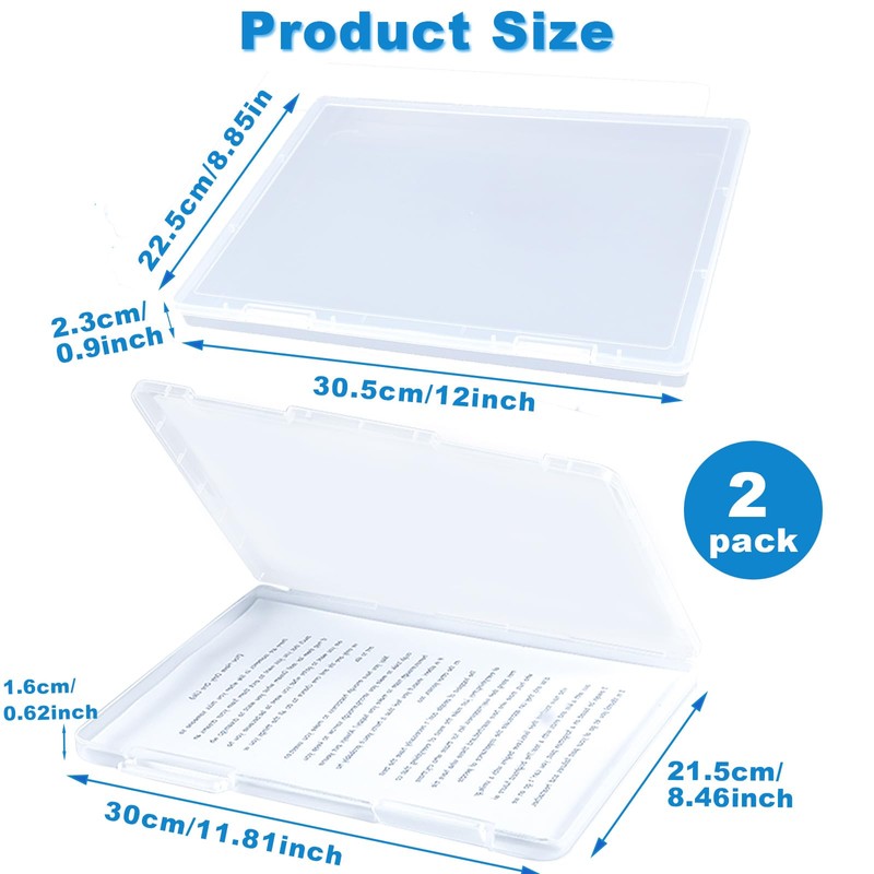 Marte Vanci A4 File Box Clear Paper Storage Boxes File