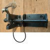 Door Latch - Self-Locking Gate Latch for Outdoor Fence, Black