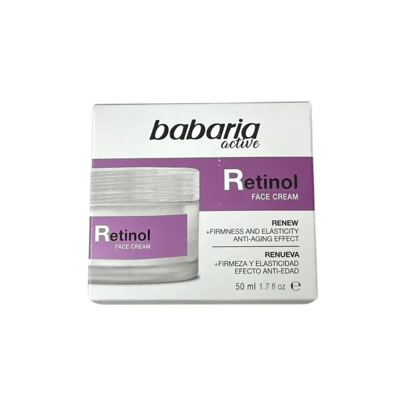 Babaria Crema Facial Antiarrugas con Retinol, Todo Tipo de Piel,