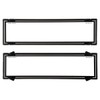 Altrex Number Plate Protectors Slimline Black No Line Silver Border