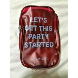 PAUL MITCHELL UNIVERSAL VINYL- COSMETIC MAKEUP BAG PLATIC TRAVEL BAG WITH ZIPPER