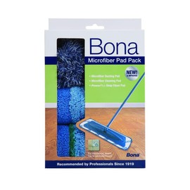Bona Multi-Surface Floor Microfiber Cleaning Pads, 3 Count