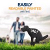 RamPro Ram-pro No Pooping Dog Sign - Cast Iron, Black,