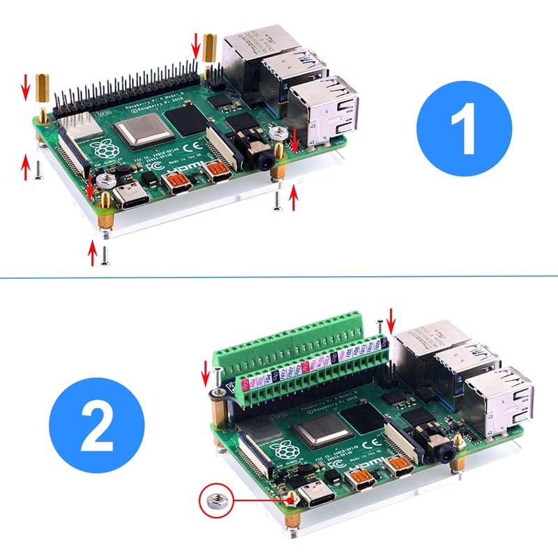 Rasp-Pi Micro GPIO Terminal Strip Breakout Board Module Binghe Mini