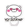 [Bear Heart] Smartphone Ring, YOSISTAMP, LINE Stamp, Character Smartphone Ring,