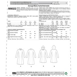 McCall Pattern S-M-L-XL,