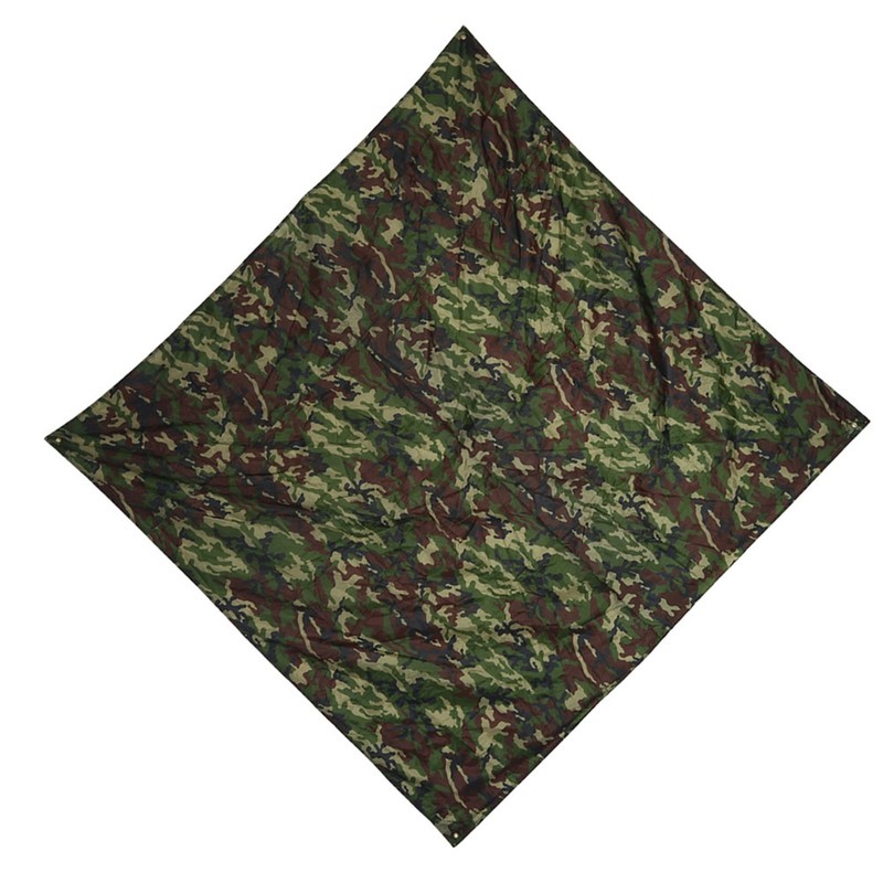 Camouflage Outdoor Portable Lightweight Rainproof Mat RainTent Tarp Shelter (2*2m)