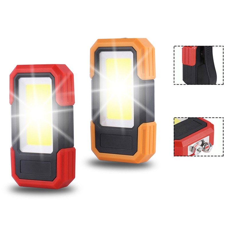 2 Pack COB Work Light LED Magnetic Base and Clip