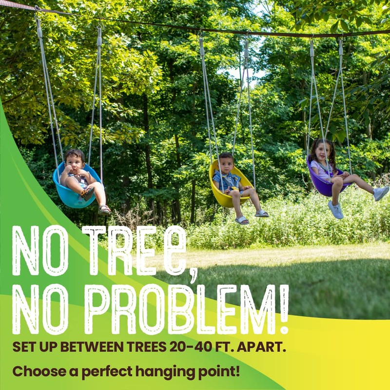 Swurfer Skyline Tree Swing Hanging Kit – Heavy Duty, Weather