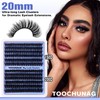 TOOCHUNAG Eyelash Extension Kit Fluffy Volume Lash Clusters Kit 14-20mm