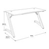 OSP Home Furnishings Beta Battlestation Gaming Desk with Bluetooth RGB